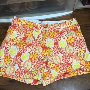 bright lemon summer shorts